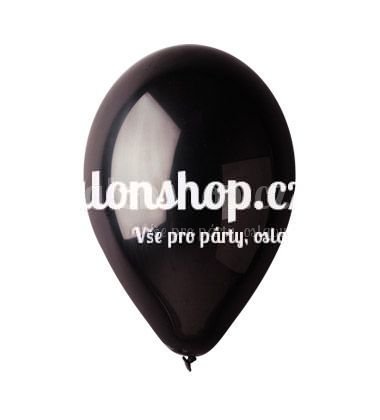 Černá pastelová gumový balonek