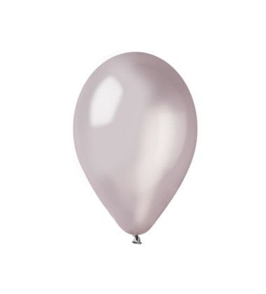 Balónky GM110 #38 – metalická stříbrná, 100 ks