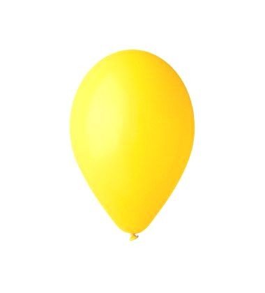 Balónky G110 #2 – pastelová žlutá, 100 ks