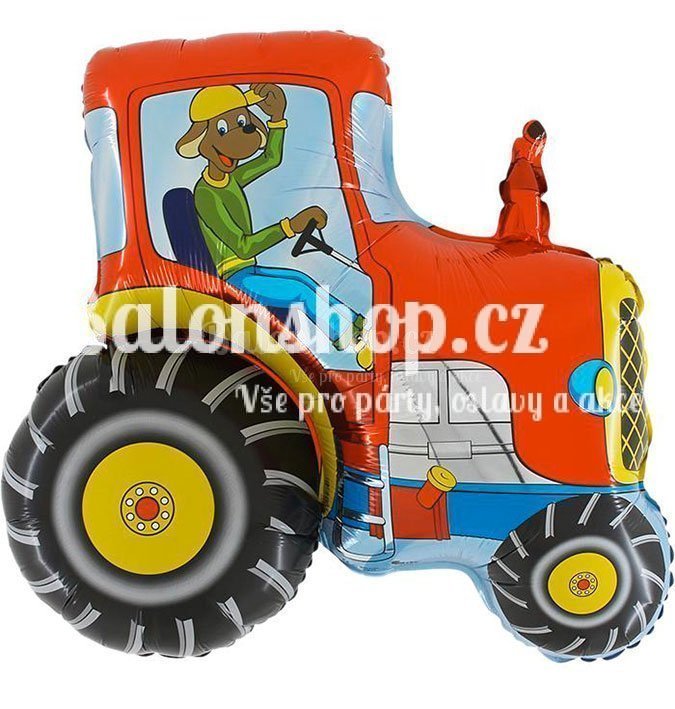 Traktor červená VF