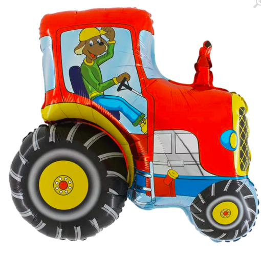 Traktor - červený
