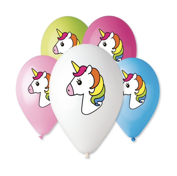 Hlava Unicorn gumový balonek - 100ks