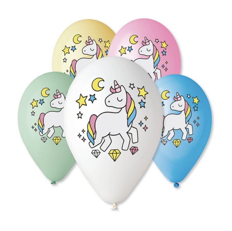 Tělo Unicorn gumový balonek - 100ks