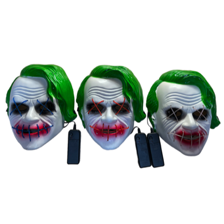 Blikací maska Joker (bez baterií 2 x AA) !Při osobním odběru SLEVA!
