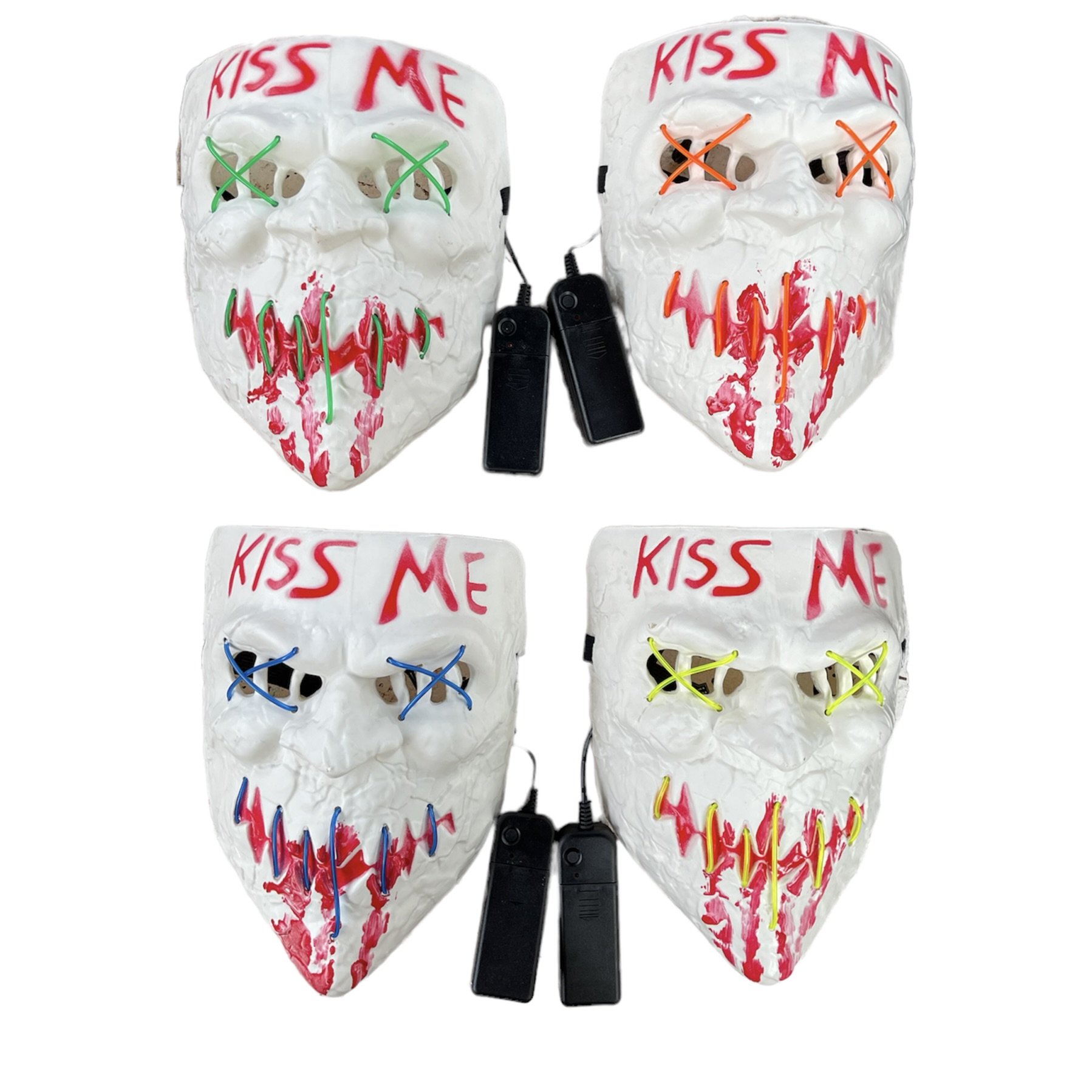Blikací maska KISS ME (bez baterií 2 x AA) !Při osobním odběru SLEVA!